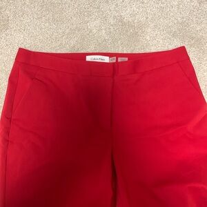 COPY - Calvin Klein red ankle pants size 6
